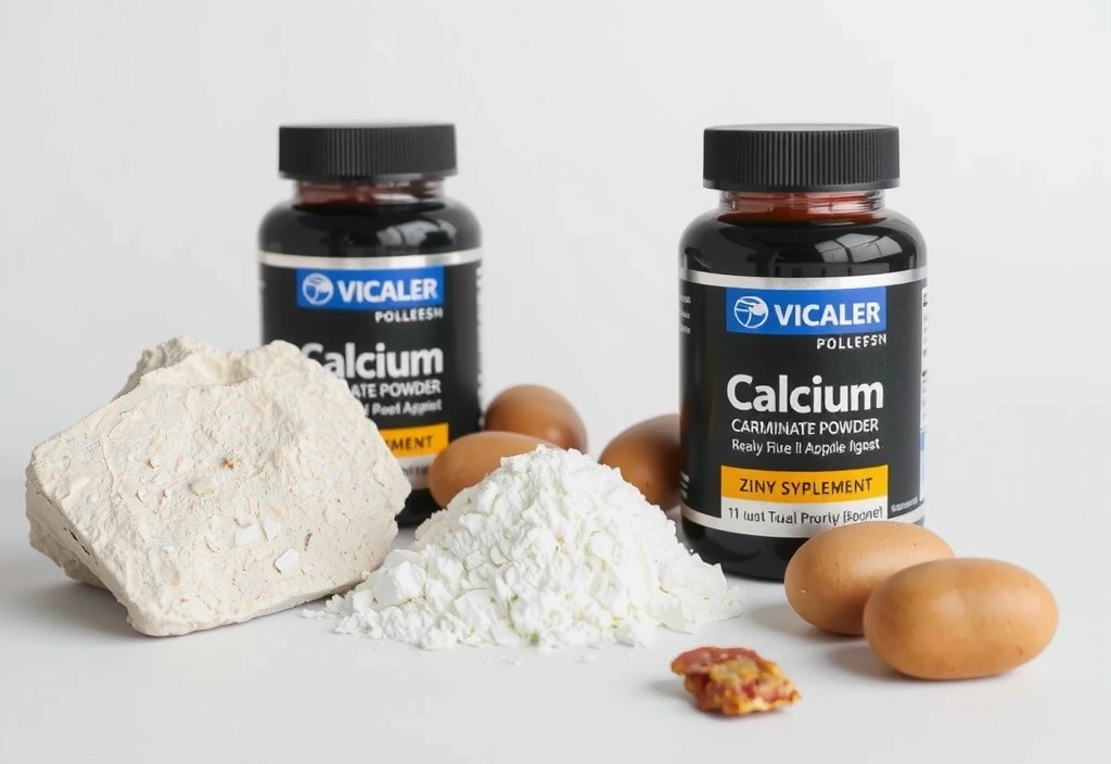 Magneziu, calciu și zinc prezentate sub formă de minerale brute și suplimente, cu o estetică curată și științifică.